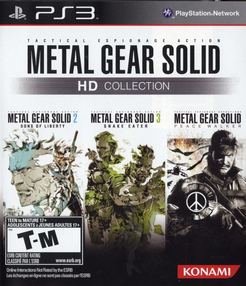 Metal gear solid hd collection ps3 covers